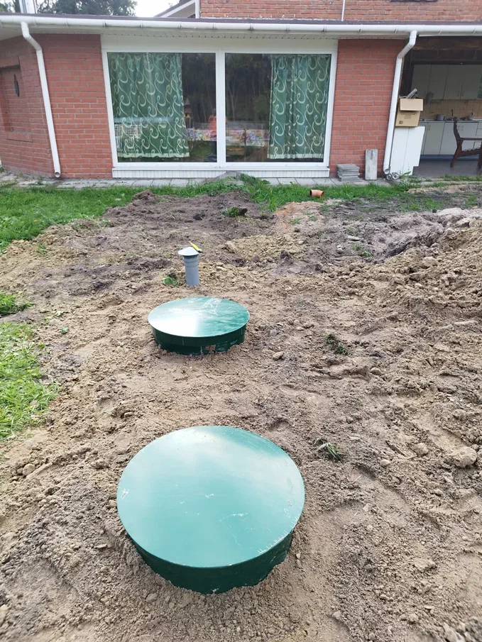 Монтаж системы очистки стоков для загородного дома в г. Серпухов